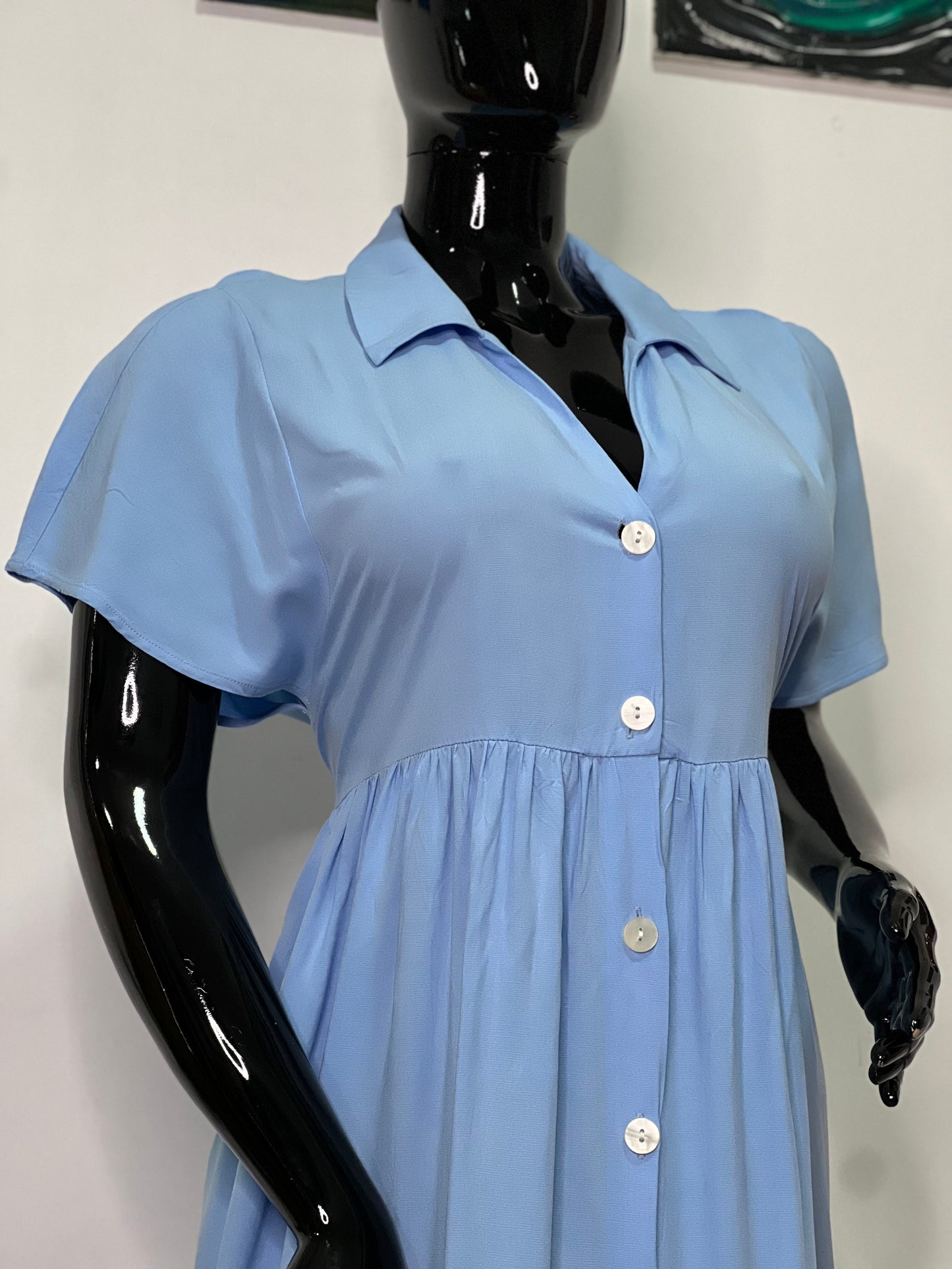 ZARA Size 14 blue dress