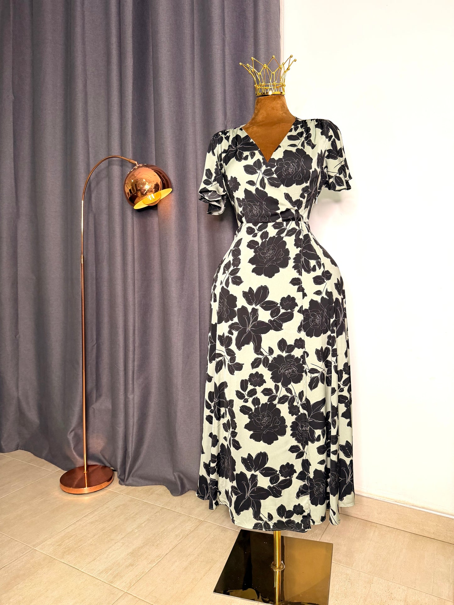 MANGO Size 14 floral print dress