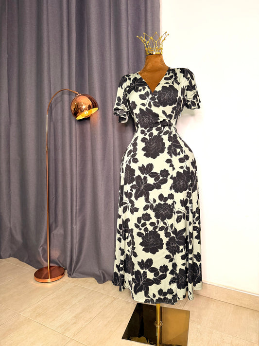 MANGO Size 14 floral print dress