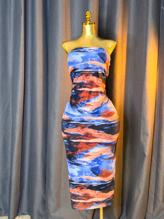 PRIMARK Size 12/14 tube mesh dress