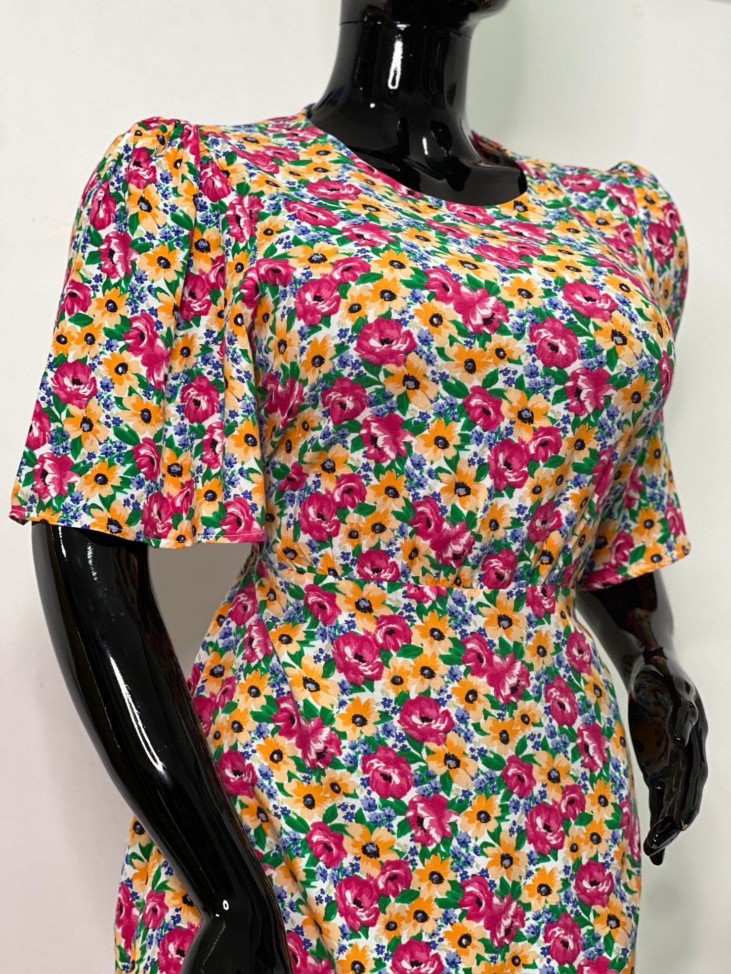 F&F Size 14 floral print dress