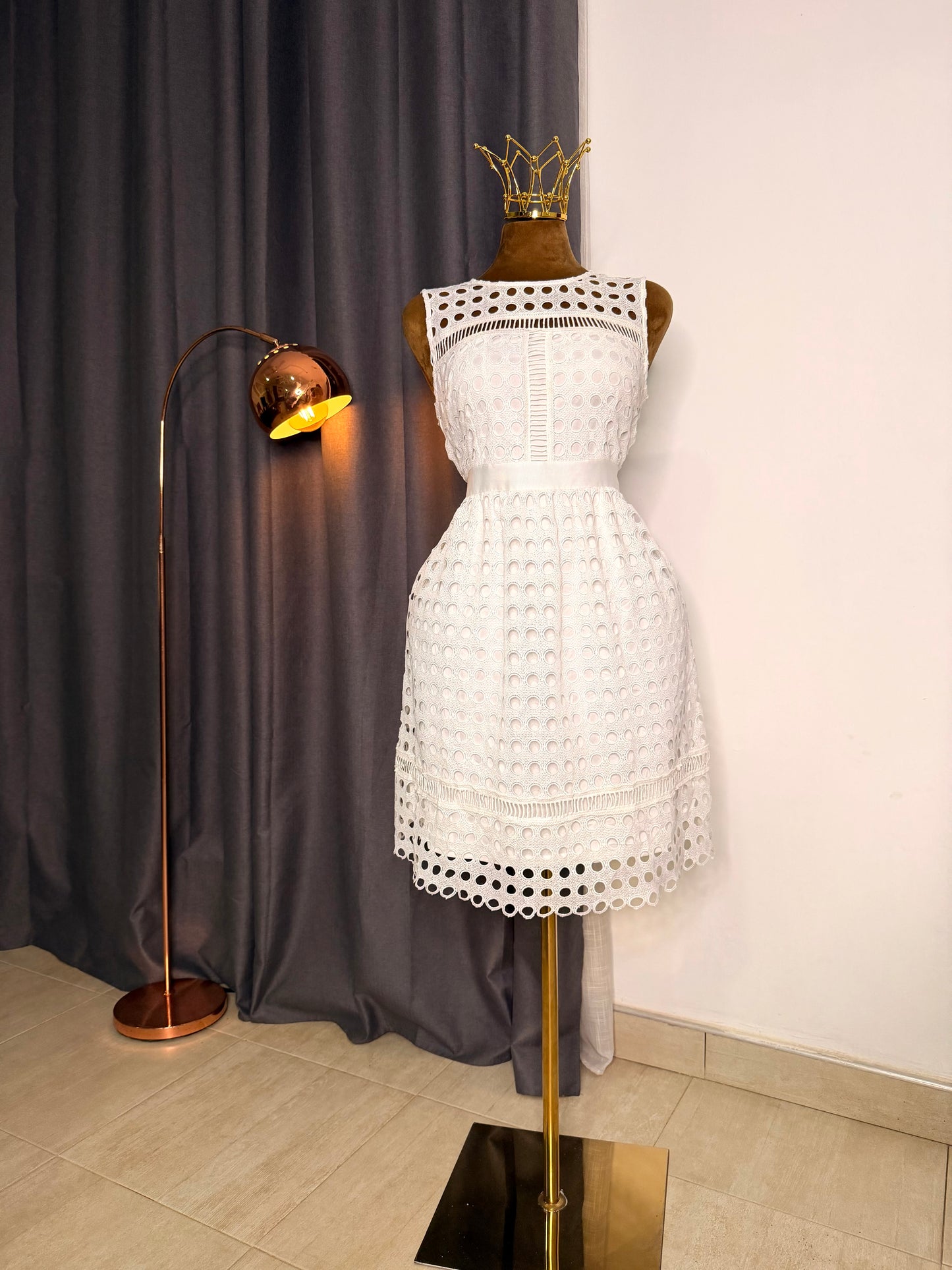 WORTHINGTON Size 14 white lace dress