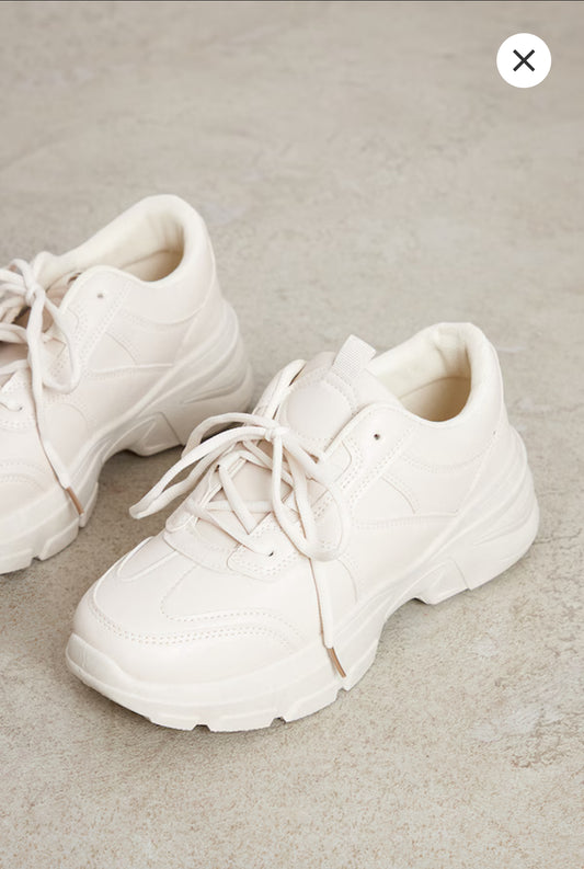 Sand Chunky Trainers
