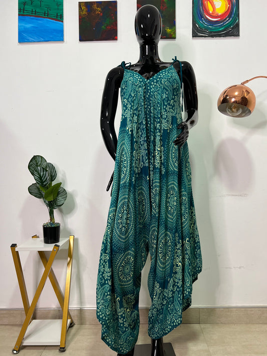 One Size Bohemian harem jumpsuit