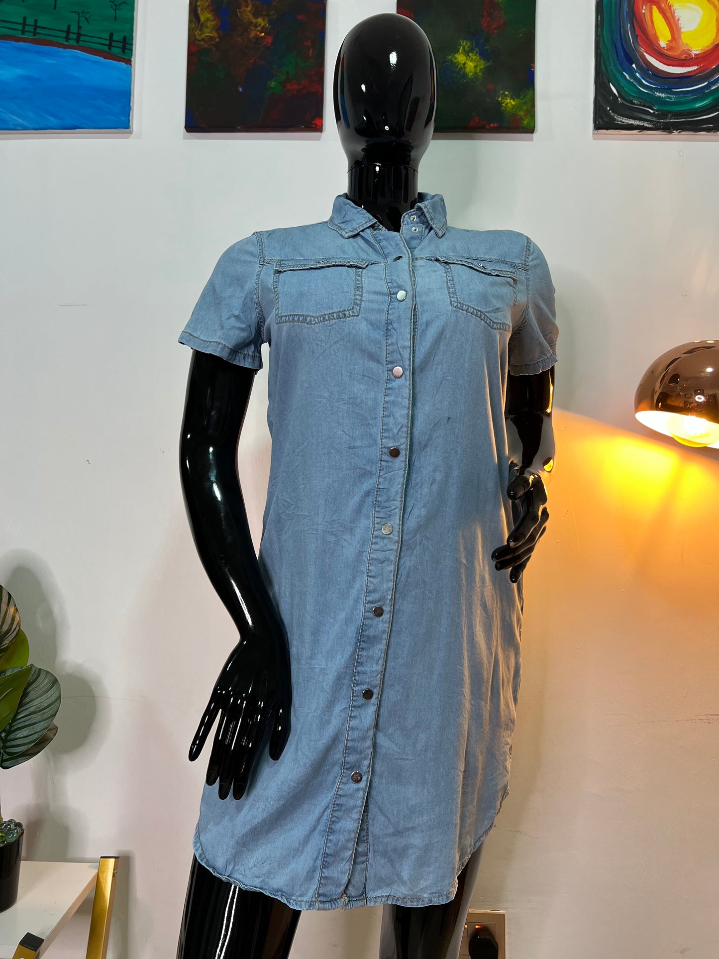 NEW LOOK Size 12 denim dress