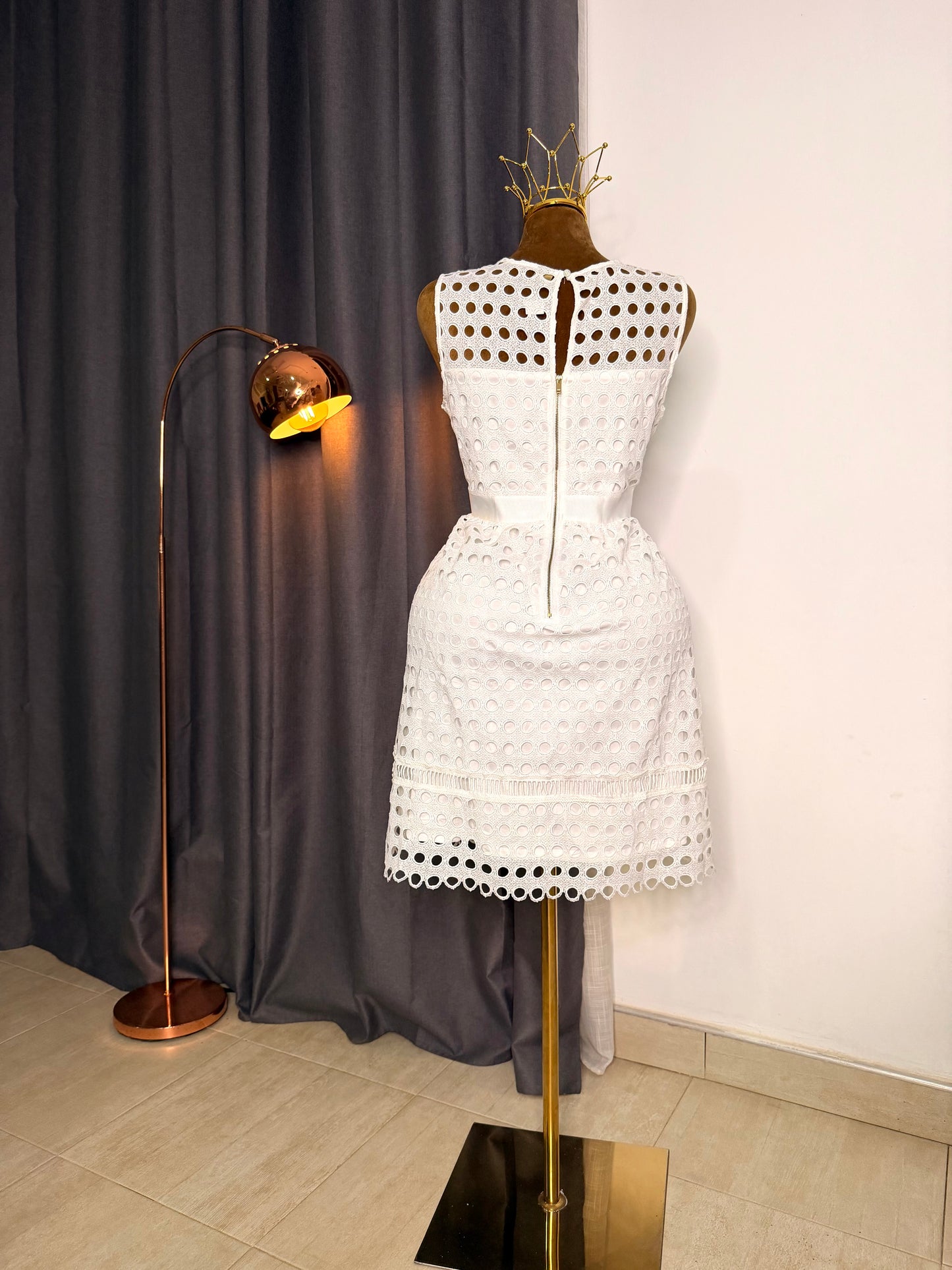 WORTHINGTON Size 14 white lace dress