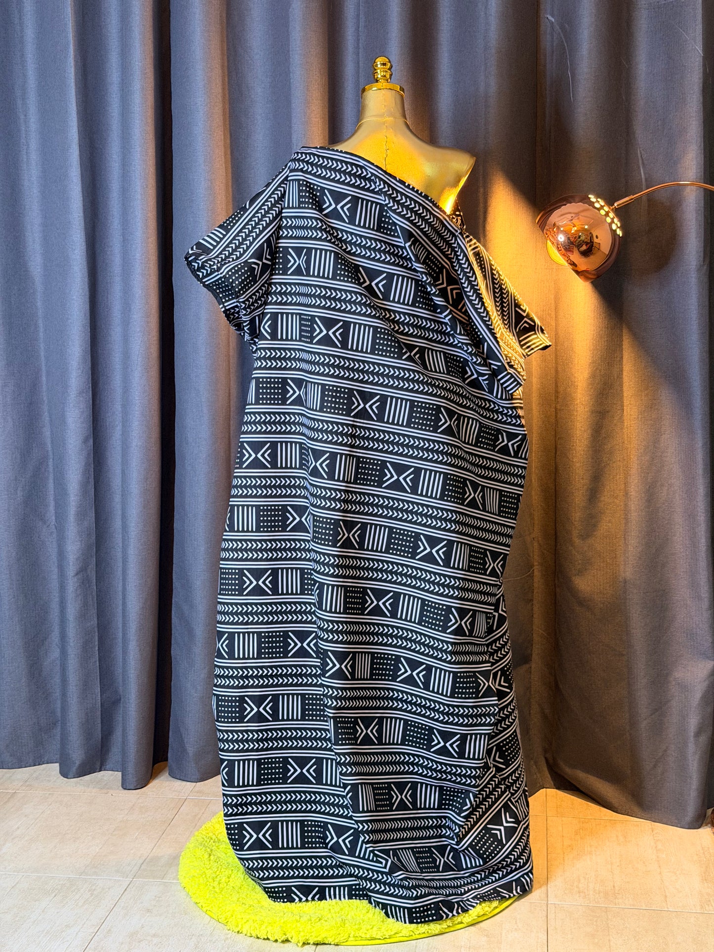Free size off shoulder boubou