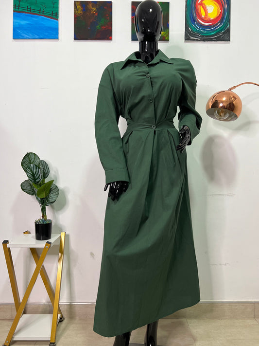 Size 20 Green button up dress