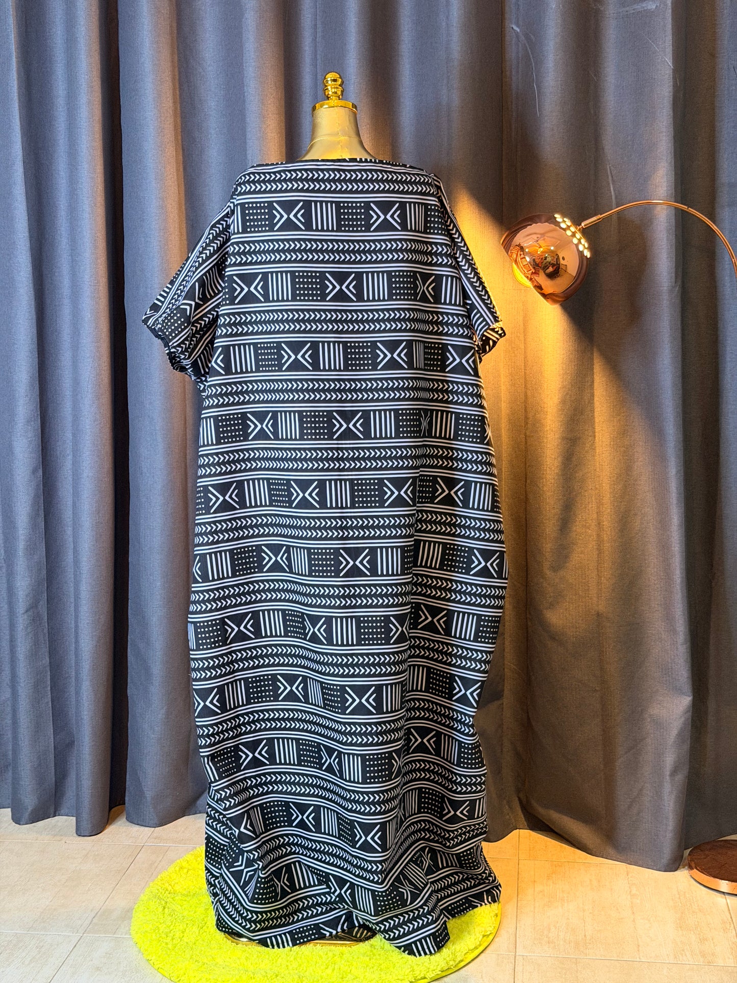 Free size off shoulder boubou