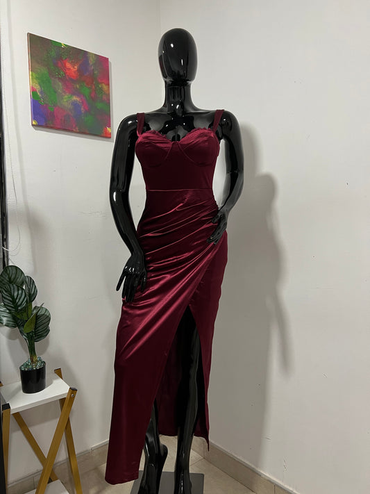 Size 12 wine evening dress