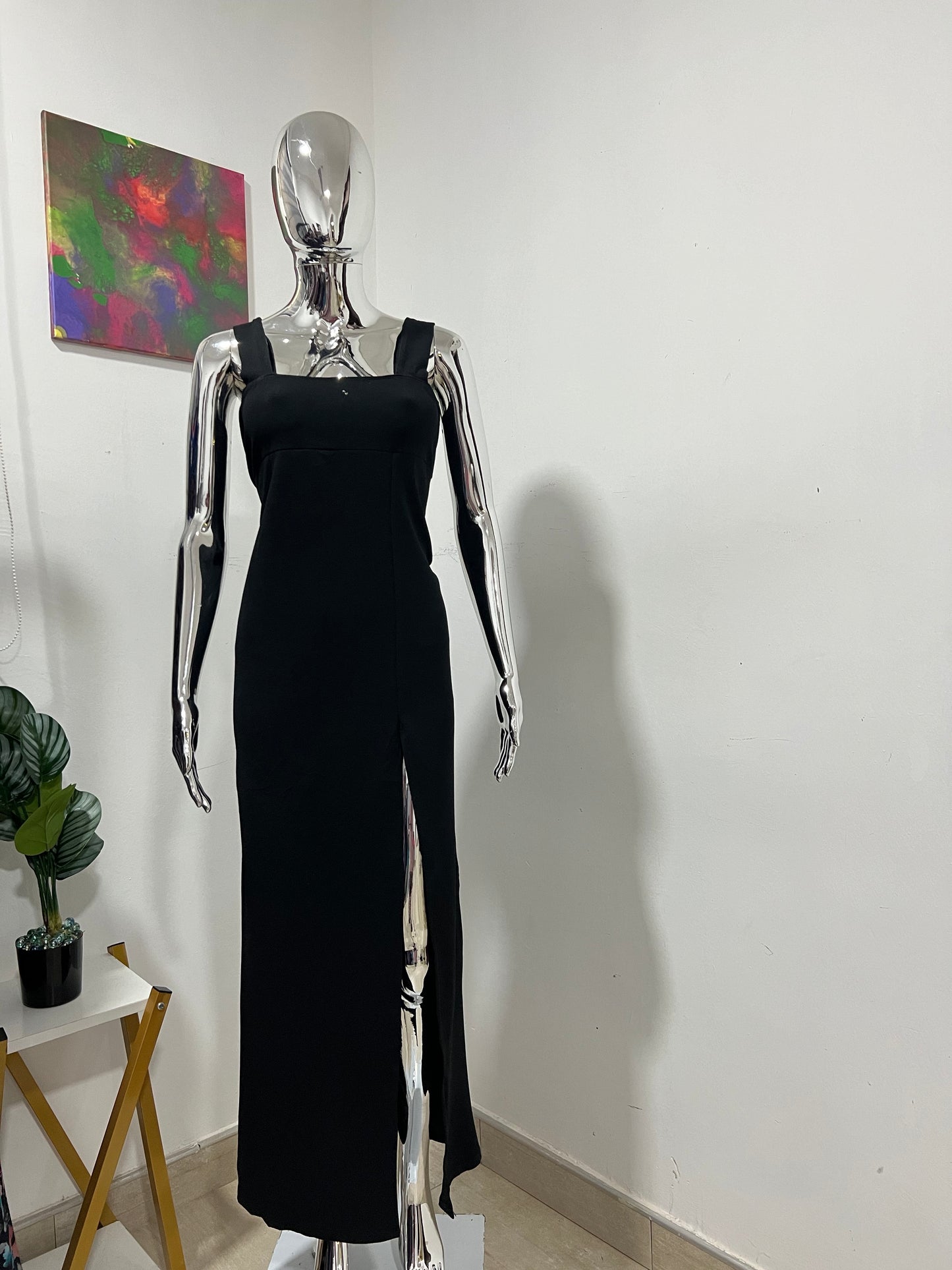 Size 18 black dress with front slit