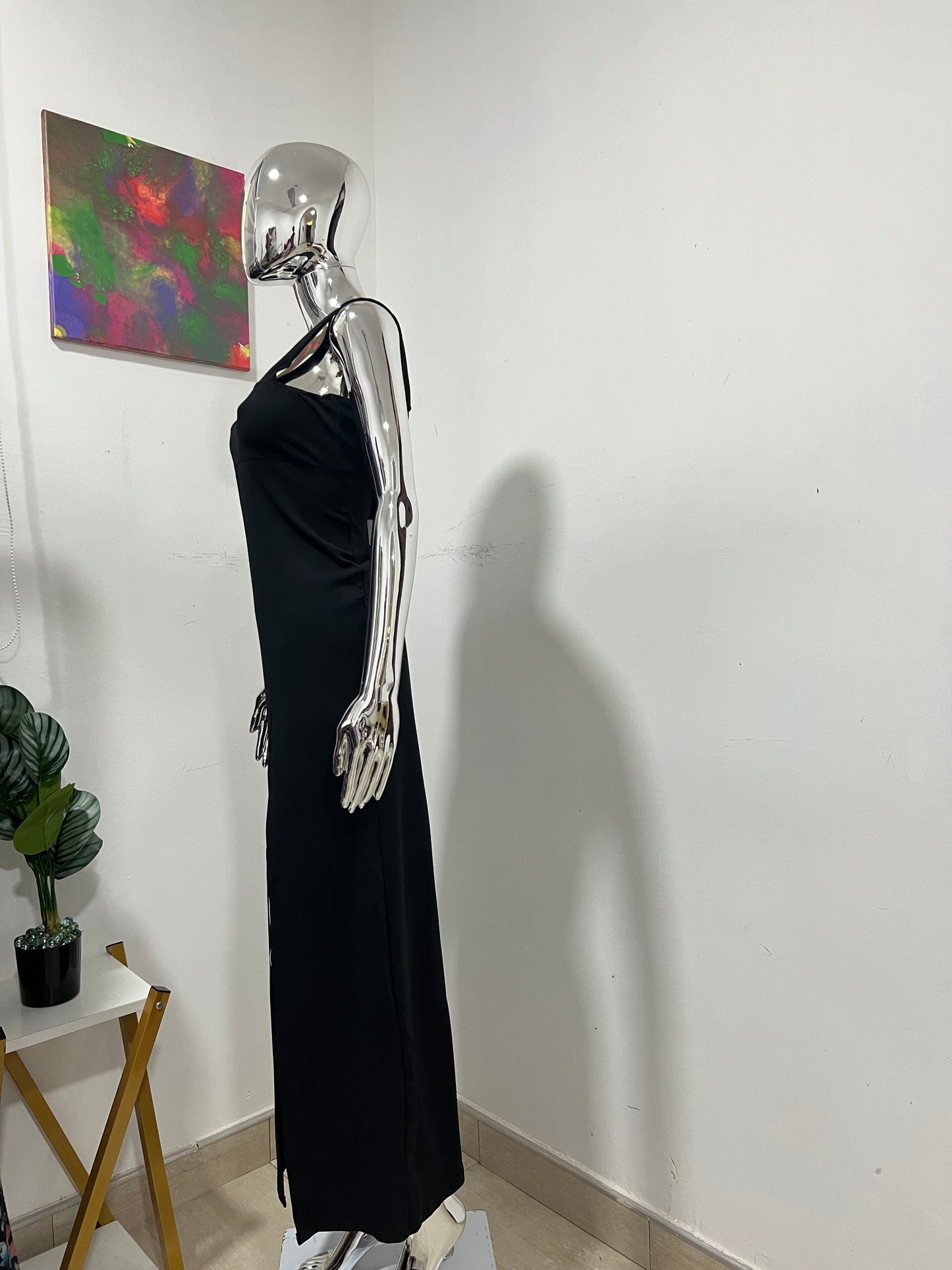 Size 18 black dress with front slit