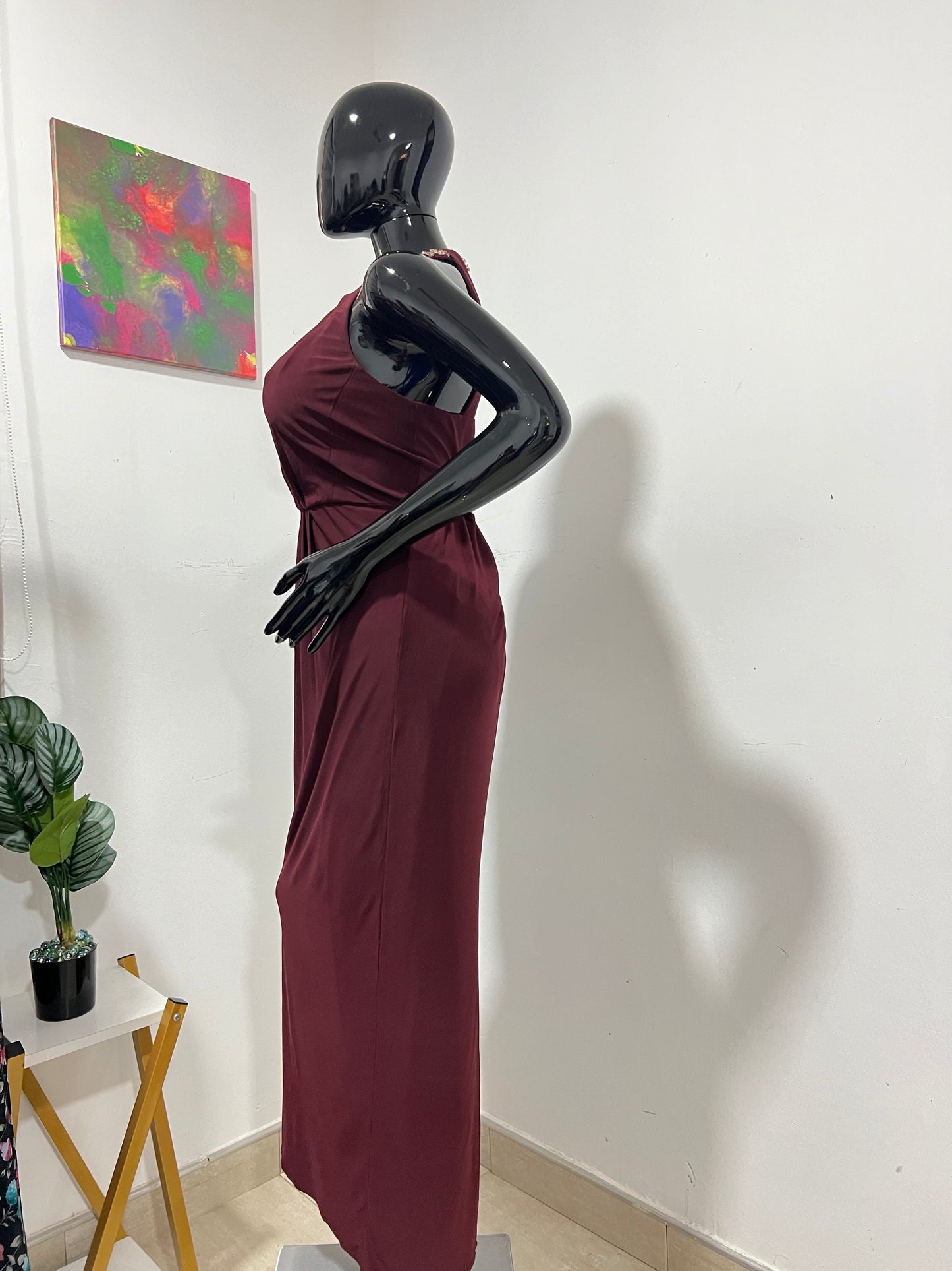 JENNY PARKHAM - Size 14 wine dinner dress