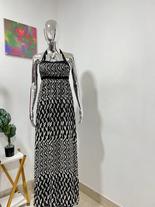 MONSOON - Size 10 black & white dress