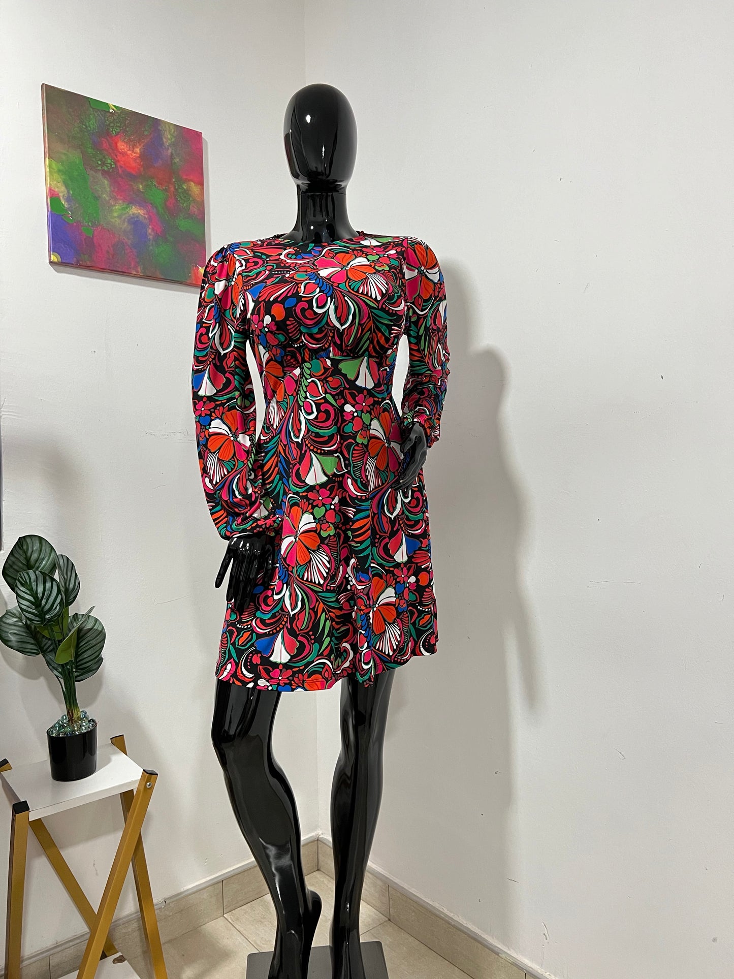 ET VOUS - Size 12 multicoloured dress