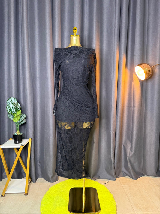 AX PARIS Size 12 black dress